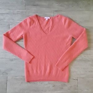 Lilly Pulitzer 100% CASHMERE V-Neck Sweater